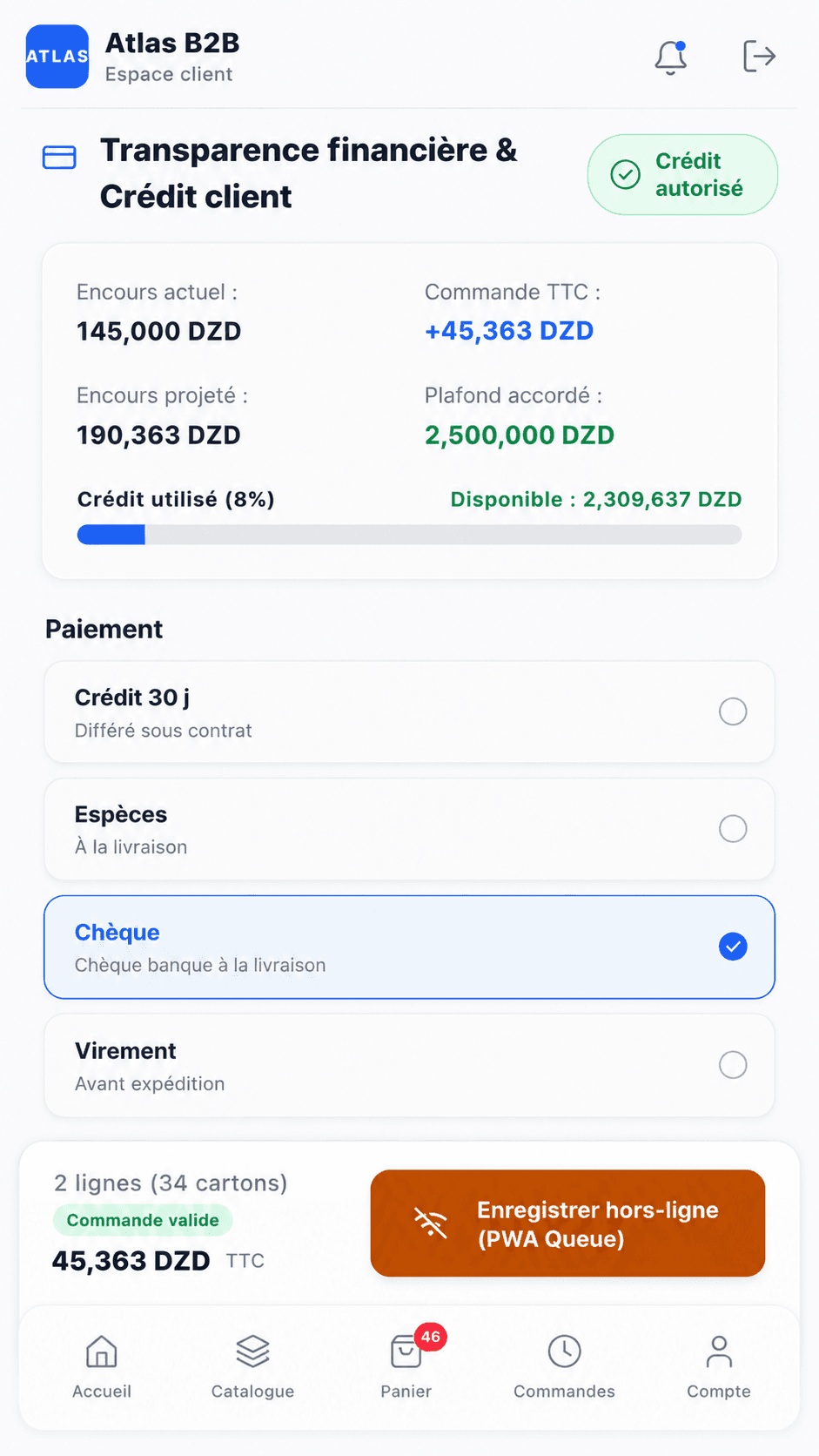 Crédit et paiement